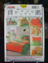 Burda 7838 Patchwork Quilt &amp; Variety of Pillows Pattern - £7.75 GBP