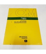 John Deere OM-N159315 Issue K2 op. manual 415, 428, 430 Universal Rotary... - £7.88 GBP