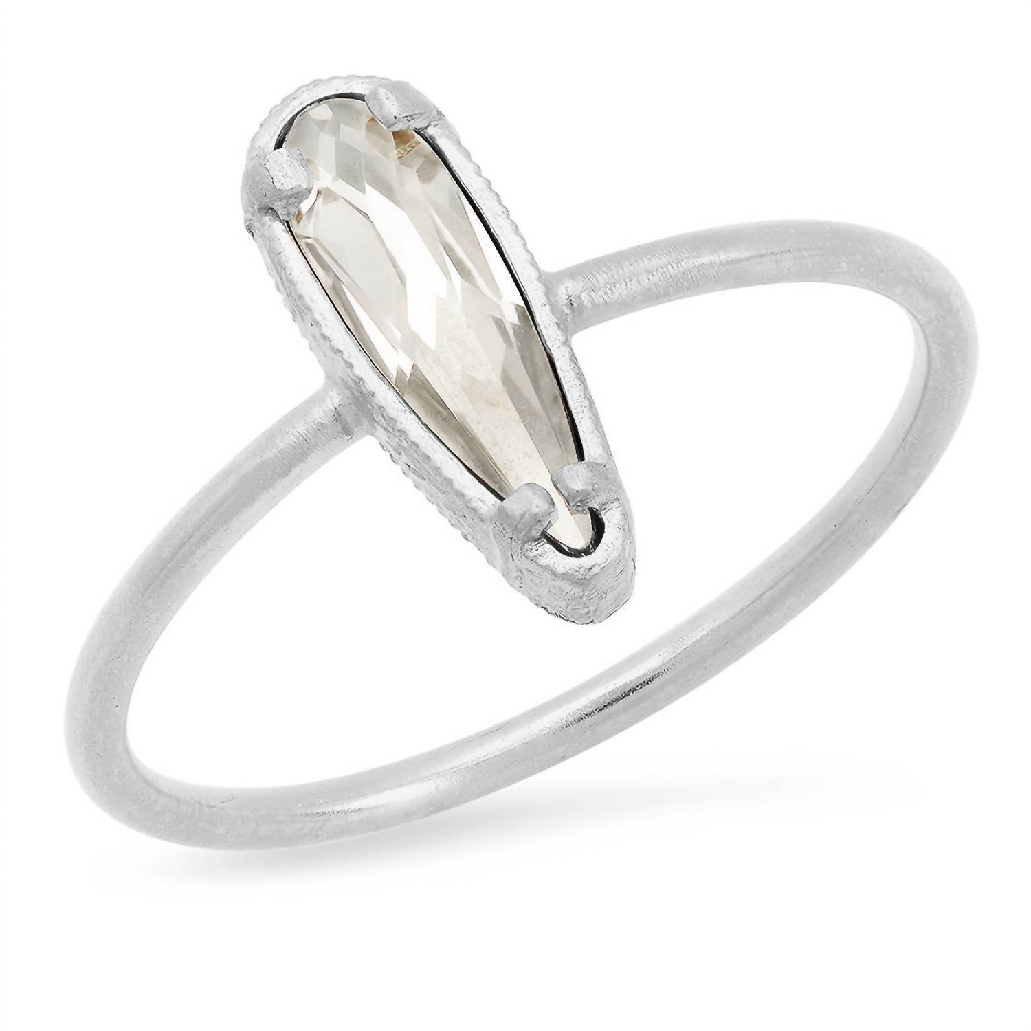 Jessica Elliot women's florentine mini raindrop ring in Sterling/SilverShade