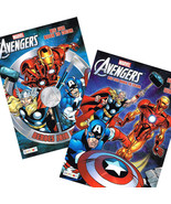 2PC Set Marvel Avengers Activity Coloring Book Iron Man Thor Hulk and More! - $15.99