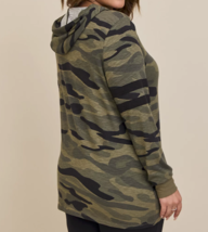 Torrid Size 2/2X(18-20) Super Soft slub jersey camouflage hooded long sl... - £27.37 GBP