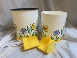 2 Tupperware Canisters (C &amp; D) And Scoops *** Missing Lid - £14.15 GBP