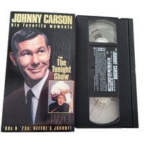 VHS Johnny Carson His Favorite Moments from the Tonight Show 1960s and 1970s - £7.64 GBP