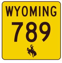 Wyoming Highway 789 Sticker R3551 Highway Sign - $1.45+