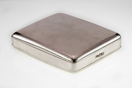 Howard &amp; Co. Sterling Silver Heavy Displayable Cigarette Case w/ Tray - £1,877.42 GBP