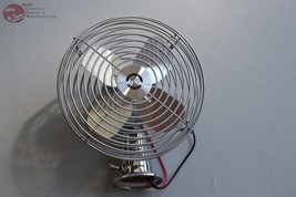 Chrome Heavy Duty Inside Interior Fan Hot Rat Street Rod Cab Custom Car Truck - £44.32 GBP