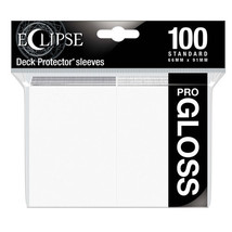 Eclipse Standard Deck Gloss Sleeves 100pcs - Arctic White - $30.48