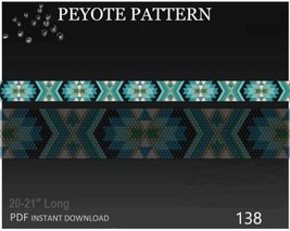 Delica Beads Hatband Peyote Stitch Pattern No.138 - Beading Belt Pattern... - £3.16 GBP