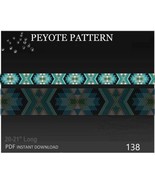 Delica Beads Hatband Peyote Stitch Pattern No.138 - Beading Belt Pattern... - $5.81 CAD