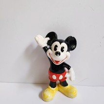 Vintage Mickey Mouse 5&quot; Figurine Ceramic Walt Disney Productions Japan  - $7.69