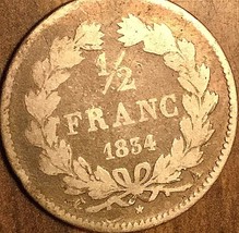 1834 France Silver 1/2 Franc - £10.14 GBP
