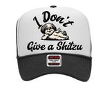 I Don&#39;t Give A Shitzu Dog Hat Cap Vintage Trucker Style Mesh Snapback Fo... - $19.79