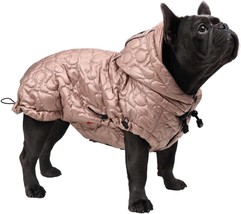 Dog Cold Weather Coat, Hooded Winter Jacket For French Bulldog American Bully, W - $40.99