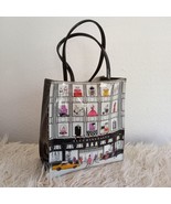 BLOOMINGDALE’S Bag Store Front New York Vinyl Plastic Shopper Small Handbag - $33.24
