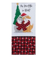 Kay Dee designs kitchen towel dual purpose terry Dog cat Christmas H6293... - $167.38 MXN