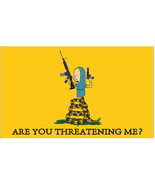 Are You Threatening Me 3'X5' Flag ROUGH TEX® 68D - $24.98