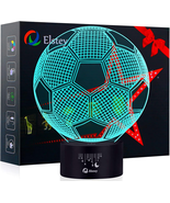 Soccer 3D LED Night Light Touch Table Desk Optical Illusion Lamps, 7 Col... - €16,41 EUR