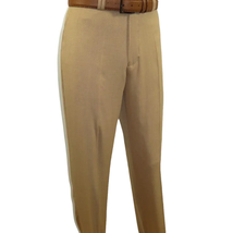 Men 2pc Walking Leisure Suit Short Sleeves By DREAMS Checker 282-03 Tan image 9