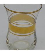 Turkish Tea Glasses Gold Trim Small Glass Teacups 4.5oz++Free Gift Egypt... - $5.99