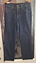 Gloria Vanderbilt Jeans Women&#39;s 12 (32x29) Dark Wash Stretch Denim Flared Leg - £13.97 GBP