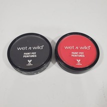 2  Wet N Wild Paint Pot Red Black #1230094 #1230033 Face Paint Costume Cosplay - £7.67 GBP