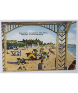 VTG Art Print Sun Bathing on Florida&#39;s West Coast Beautiful Clearwater B... - $68.76 CAD