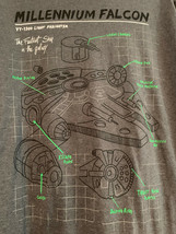 NWOT - Disney&#39;s Star Wars Millennium Falcon Image Size 2XL Short Sleeve Tee - £12.58 GBP