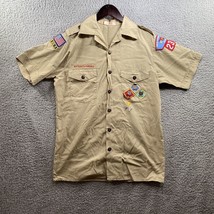 Vintage Boy Scouts of America Button Down Shirt Men Small S USA Made Uni... - $22.50