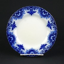 WH Grindley Clifton Flow Blue Salad Plate, Antique c.1891 England 7 7/8&quot; - £27.45 GBP