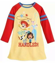 Disney Store Jessie &amp; Bo Peep Toy Story 4 L/S Nightshirt Pajamas Size 2 OR 5/6 - £12.77 GBP