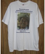 Ronald Reagan T Shirt 100th Birthday Vail Lake Resort Vintage 2011 Size ... - $150.43 CAD