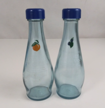 Clearly Canadian Sparkling Water Beverage Glass Bottle Salt &amp; Pepper Sha... - $9.69