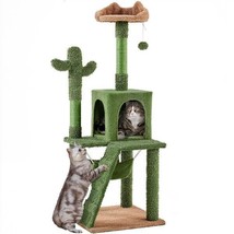 Cactus Cat Trees, 53.5In Cat Tower W/ Condo, Scratching Post, Climbing B... - £71.92 GBP