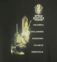 Space Shuttle Program Missions Graphic-Tee Large Black Shirt NASA UFO Al... - £12.22 GBP