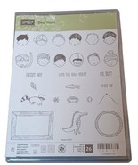 Stampin’ Up DEAR HEART Sweet Little Boy Kids Sports Stamp Set Cling Mount - $7.87