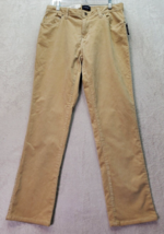 Sonoma Pants Womens Size 10 Tan Corduroy Stretch Slim Fit Lower Rise Tapered Leg - £18.11 GBP