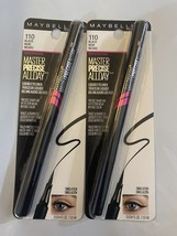 Maybelline New York Master Precise All Day Liquid Eyeliner #110 Black Lot of 2 - $12.86