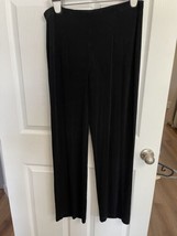 Travelers By Chicos Size 2 Liquid Travel Pants Size 12 No Wrinkle Black ... - £14.90 GBP