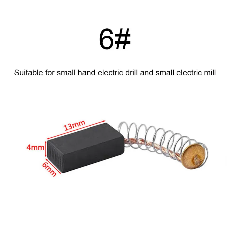 2pcs drill electric grinder  brush graphite copper spare parts for elect... - $3,031.70 MXN