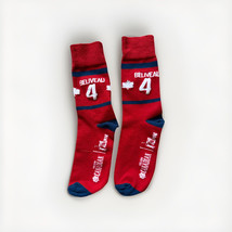 Sizes 6-10? Jean Béliveau #4 Montreal Canadiens NHL Molson Canadian Sock... - $14.84