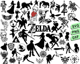 Zelda Bundle Svg, Legend Of Zelda Svg, Zelda Logo Svg, Zelda Cricut Cut ... - £1.95 GBP