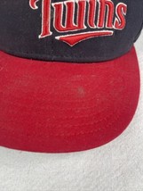 Minnesota Twins Spell Out Hat Cap Snapback New Era Red Blu Baseball Buxton Mauer - £11.63 GBP