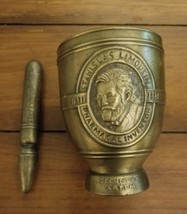 1984 Stanislas Limousine  Schering Brass Mortar Pestle Kitchenalia Pharmacy - £27.93 GBP