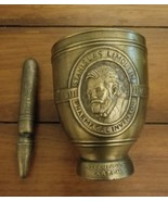 1984 Stanislas Limousine  Schering Brass Mortar Pestle Kitchenalia Pharmacy - £28.01 GBP