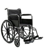 Dynarex DynaRide Series 1 Wheelchair – 18&quot;x16&quot;, Fixed/Detachable Arms, 3... - $295.95 CAD