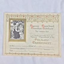 Vintage Christian School Certificate of Promotion by CR GIBSON unused w ... - £10.43 GBP