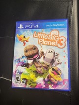 Little Big Planet 3 (Sony PlayStation 4 PS4) Disc &amp; Case No Manual/ BLACK LABEL - £3.85 GBP