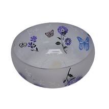 Beautiful Lenox Butterfly Meadow Frosted Glass Bowl - £49.08 GBP