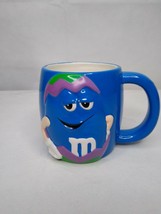 M&amp;M Blue Peanut Coffee Mug Easter 2003 Galerie M and M  Mars Tea Cup V2 - £10.72 GBP