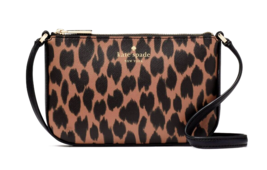 New Kate Spade Schuyler Small Crossbody Leopard Spotted Animal Print / Dust bag - £78.39 GBP